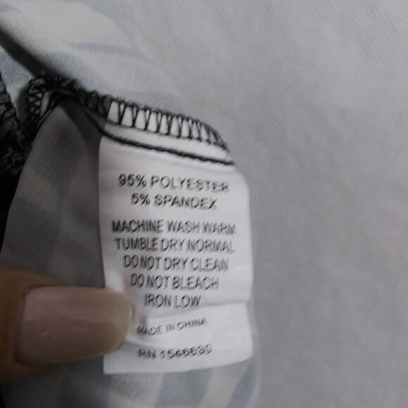 Rebdolls Fully Committed Abstract Drawstring Wide Leg W. Pockets Plus Size 2X - Picture 7 of 8